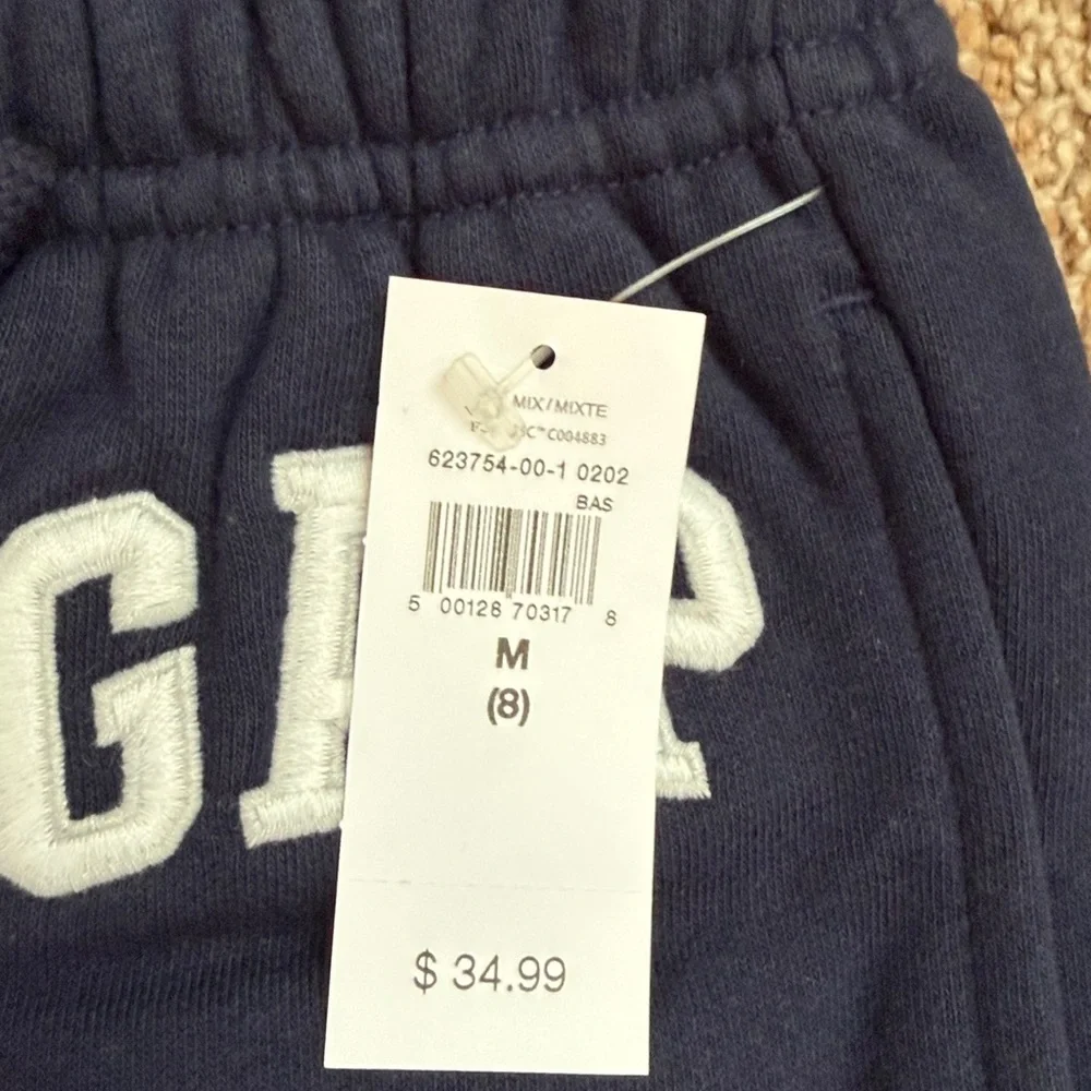 NWT Kids Relaxed Gap Logo Joggers, blue galaxy, M  2 pair  6237540010202
